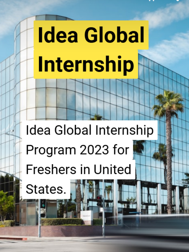 Idea Global Internship Program 2023
